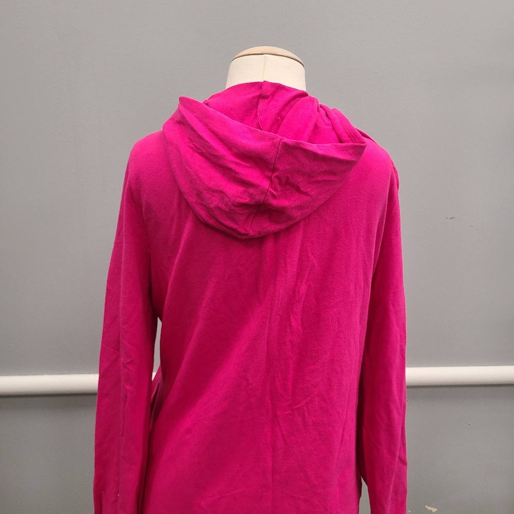 Old Navy Zip-Up Hooded Sweatshirt Jacket Womens Size Large Pink - Picture 7 of 10